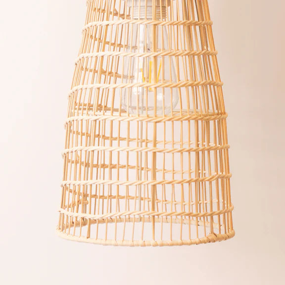 Lilia Rattan Large Pendant Light Natural - LL002PL165L