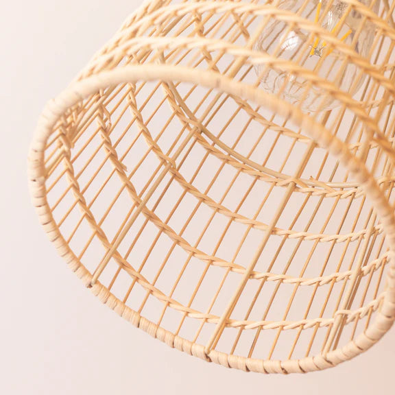 Lilia Rattan Large Pendant Light Natural - LL002PL165L