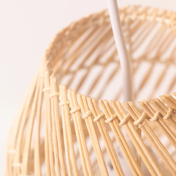 Zinnia Rattan Large Pendant Light Natural - LL002PL166L