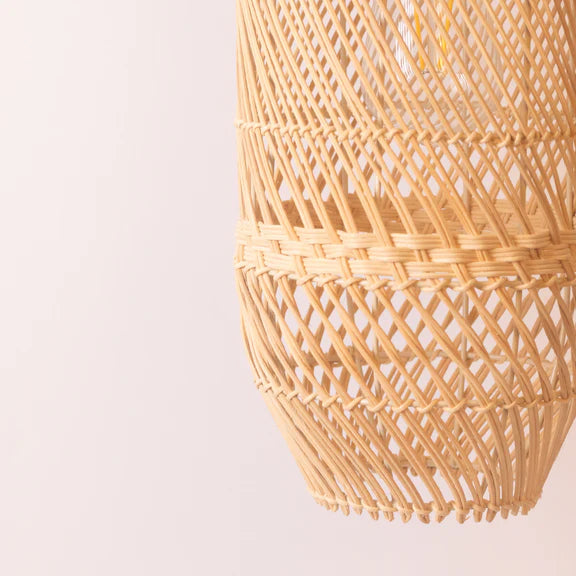 Zinnia Rattan Large Pendant Light Natural - LL002PL166L