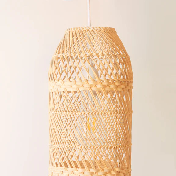 Zinnia Rattan Large Pendant Light Natural - LL002PL166L