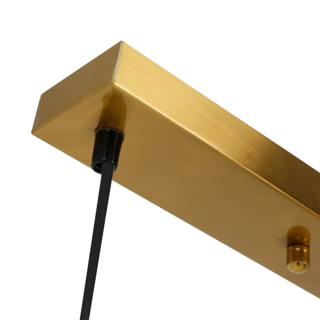 Ophelia 5 Light Pendant Light Brass & Opal - LL002PL170