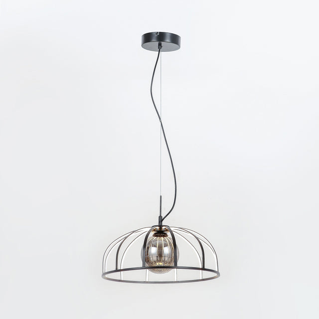 Calista LED Pendant Light 30W 3000K Black & Smoky - LL002PL171B