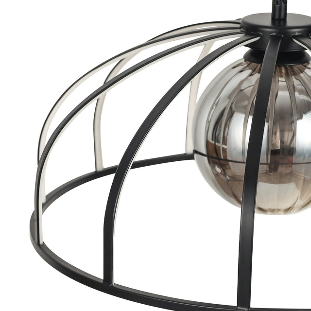Calista LED Pendant Light 30W 3000K Black & Smoky - LL002PL171B