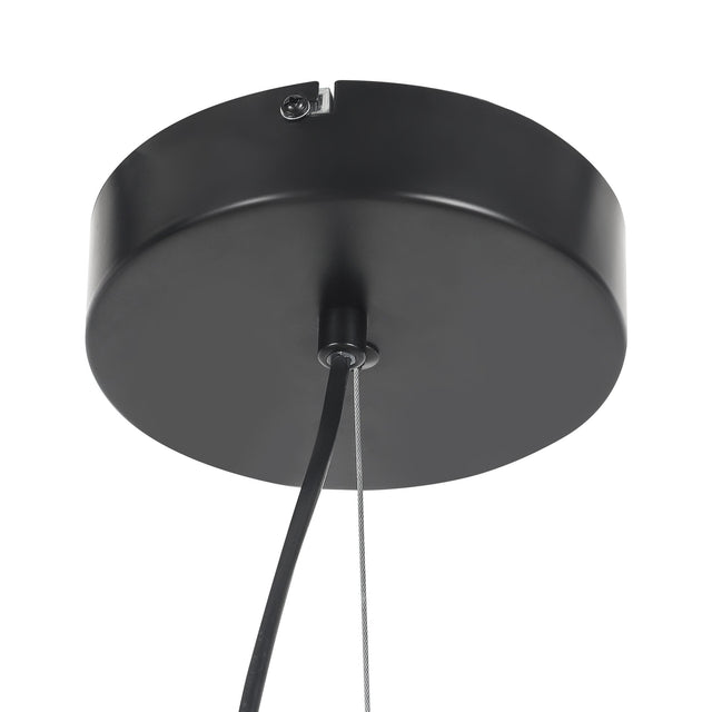 Calista LED Pendant Light 30W 3000K Black & Smoky - LL002PL171B