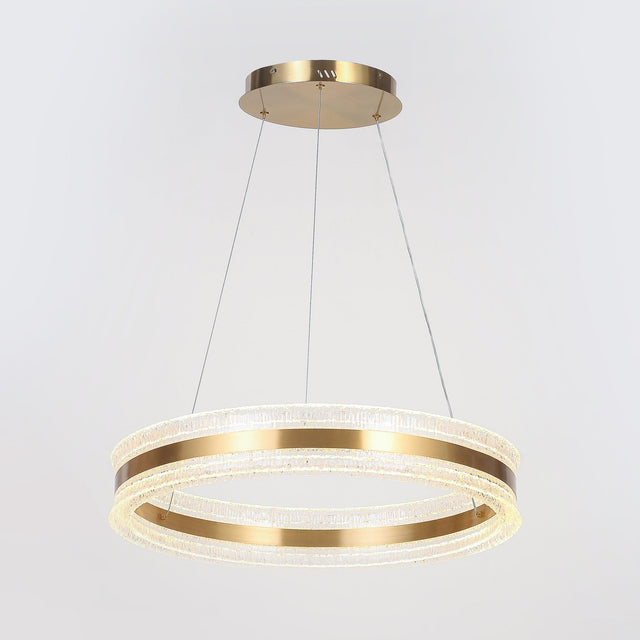 Apex LED Halo Pendant Light 38W 3CCT Brass - LL002PL172