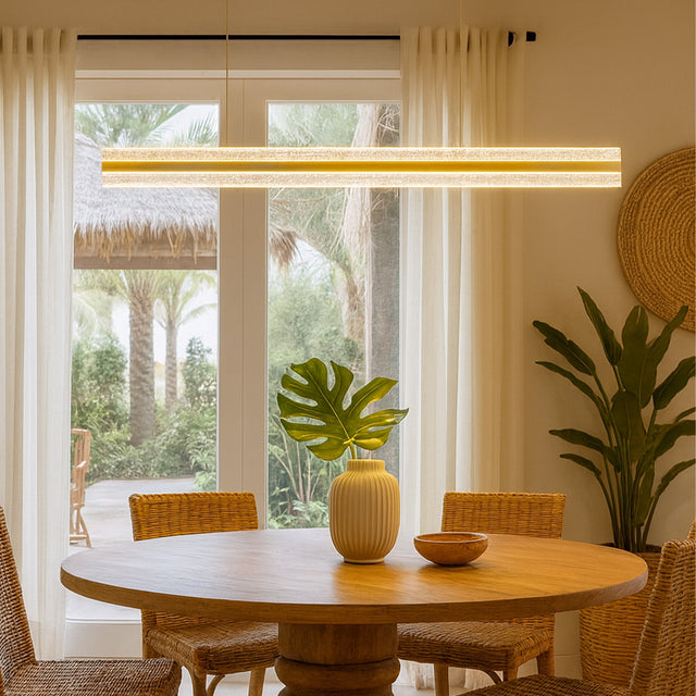 Apex LED Linear Pendant Light 38W 3CCT Brass - LL002PL173