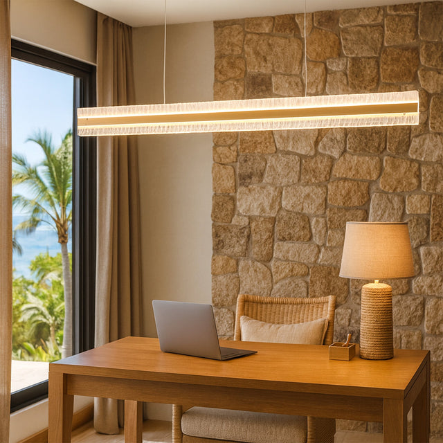Apex LED Linear Pendant Light 38W 3CCT Brass - LL002PL173