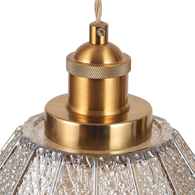 Sylvia Pendant Light Brass & Champagne - LL002PL174CH