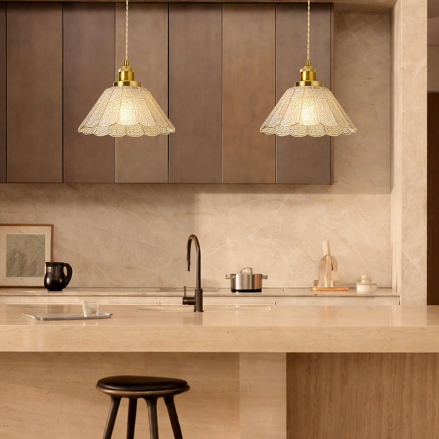 Sylvia Pendant Light Brass & Champagne - LL002PL174CH