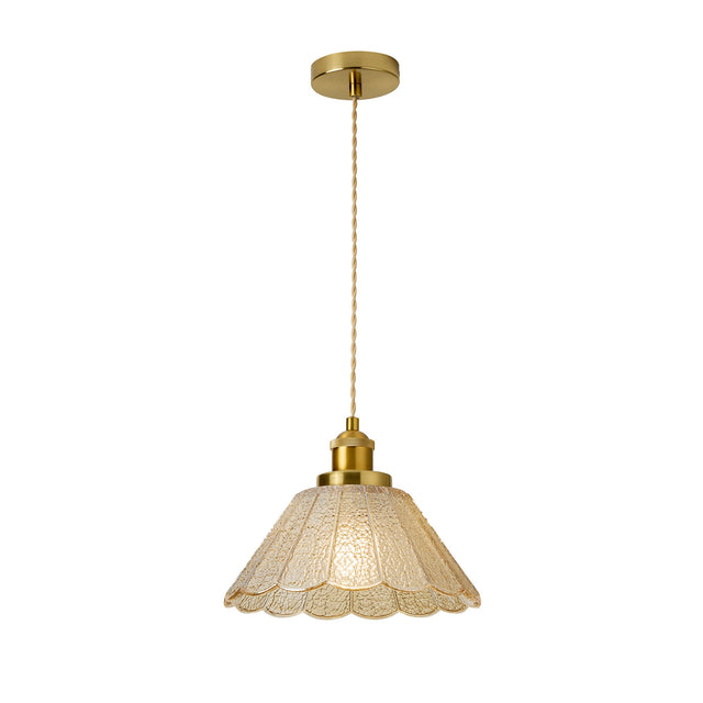 Sylvia Pendant Light Brass & Champagne - LL002PL174CH