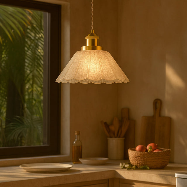 Sylvia Pendant Light Brass & Champagne - LL002PL174CH