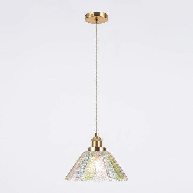 Sylvia Pendant Light Brass & Multicolour - LL002PL174MC