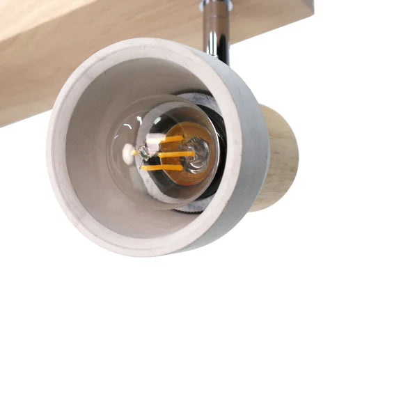 Rosalyn 2 Light Spotlight Gray & Timber - LL002SL002