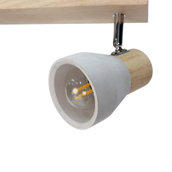 Rosalyn 2 Light Spotlight Gray & Timber - LL002SL002