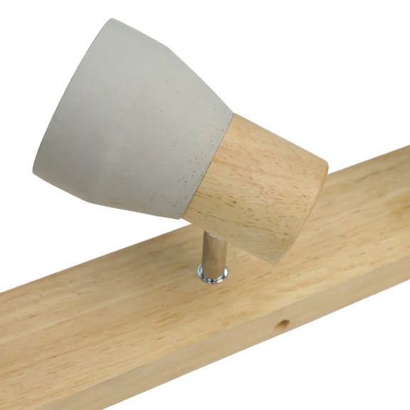 Rosalyn 4 Light Spotlight Gray & Timber - LL002SL003