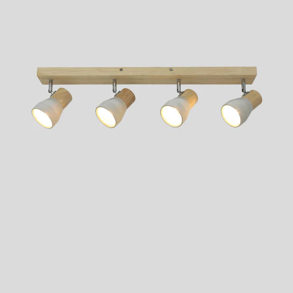 Rosalyn 4 Light Spotlight Gray & Timber - LL002SL003