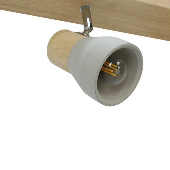 Rosalyn 4 Light Spotlight Gray & Timber - LL002SL003