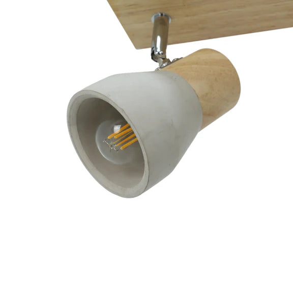 Rosalyn 4 Light Spotlight Gray & Timber - LL002SL003