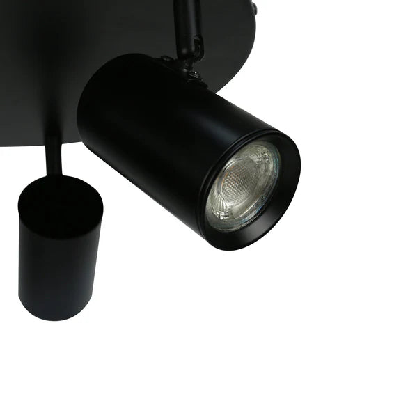 Brianna 3 Light Round Spot Light Matt Black - LL002SL008B