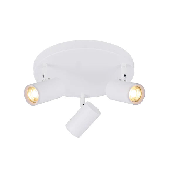 Brianna 3 Light Round Spot Light Matt White - LL002SL008W
