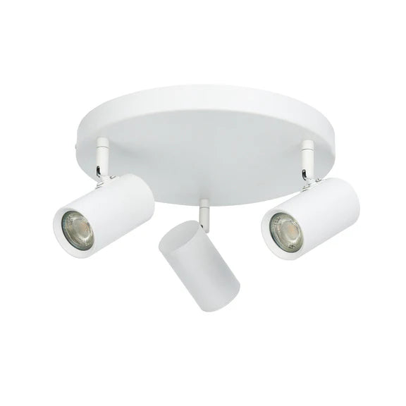 Brianna 3 Light Round Spot Light Matt White - LL002SL008W