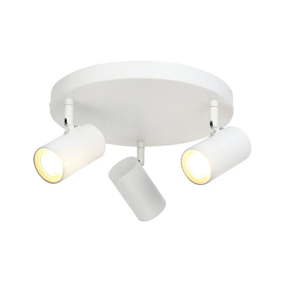 Brianna 3 Light Round Spot Light Matt White - LL002SL008W