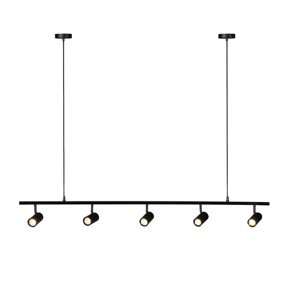 Colleen 5 Light Adjustable Spot Light Pendant Matt Black - LL002SL009