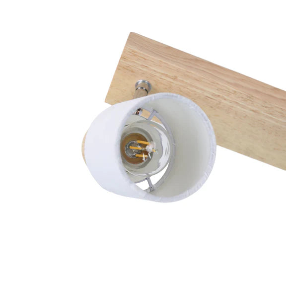 Daphne 4 Light Spot Light White & Timber - LL002SL012
