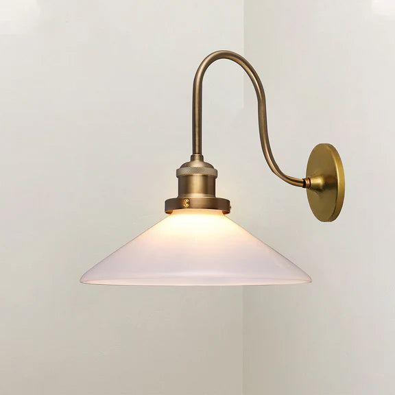 Gemma Wall Light White & Brass - LL002WL008W