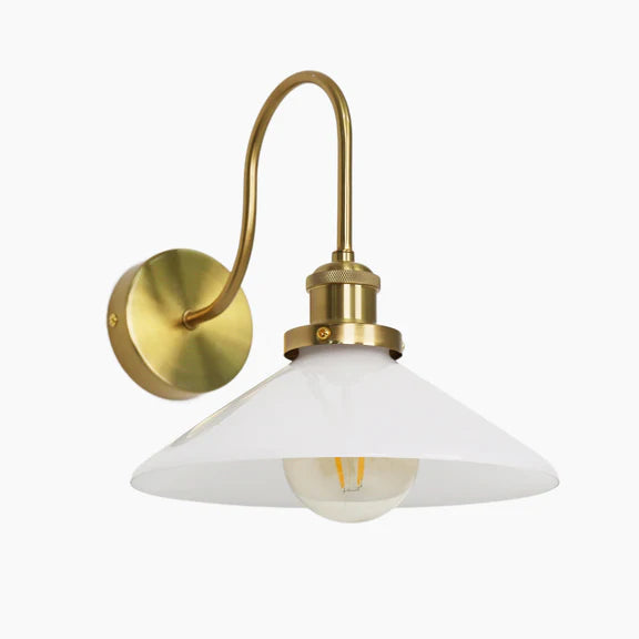 Gemma Wall Light White & Brass - LL002WL008W