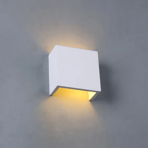 Solvia Plaster Wall Light White - LL002WL011