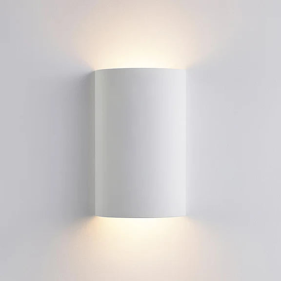 Verda 2 Light Plaster Up & Down Wall Light White - LL002WL012