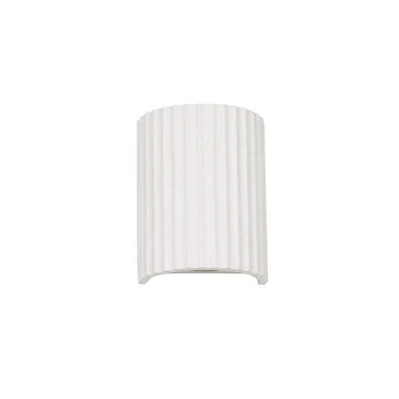 Jorik 2 Light Plaster Up & Down Wall Light White - LL002WL013