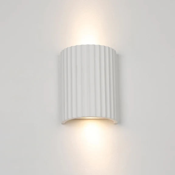 Jorik 2 Light Plaster Up & Down Wall Light White - LL002WL013