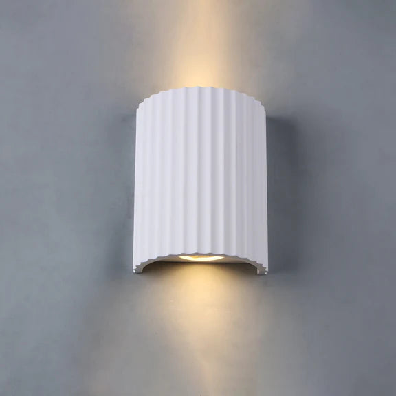 Jorik 2 Light Plaster Up & Down Wall Light White - LL002WL013