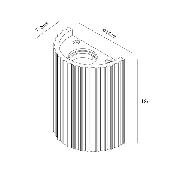 Jorik 2 Light Plaster Up & Down Wall Light White - LL002WL013