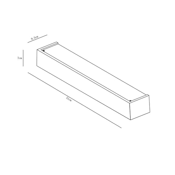Elvon Plaster Large Wall Light White - LL002WL014L