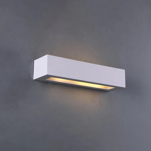 Elvon Plaster Medium Wall Light White - LL002WL014M