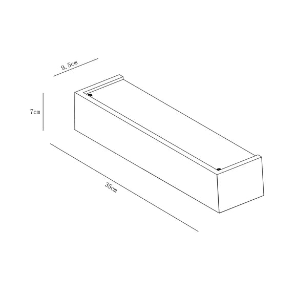 Elvon Plaster Medium Wall Light White - LL002WL014M