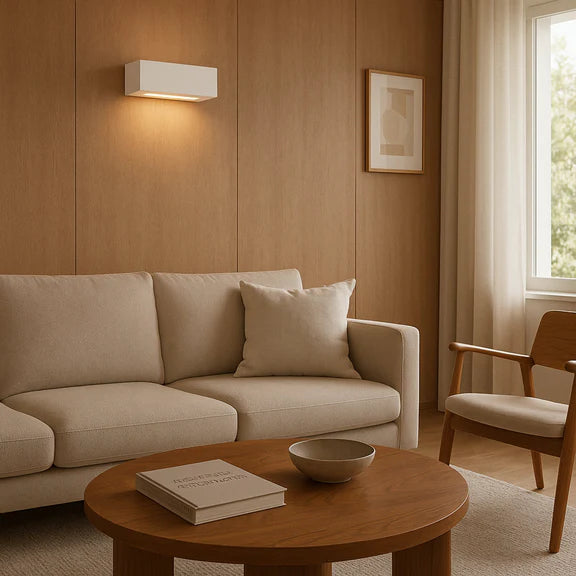 Elvon Plaster Small Wall Light White - LL002WL014S