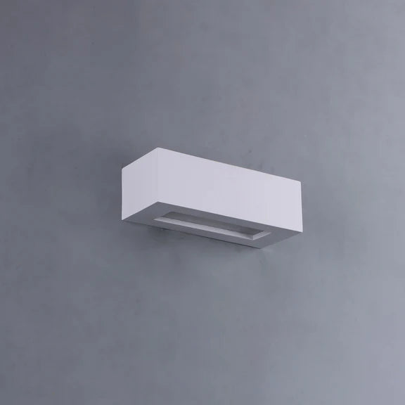 Elvon Plaster Small Wall Light White - LL002WL014S