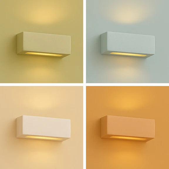 Elvon Plaster Small Wall Light White - LL002WL014S