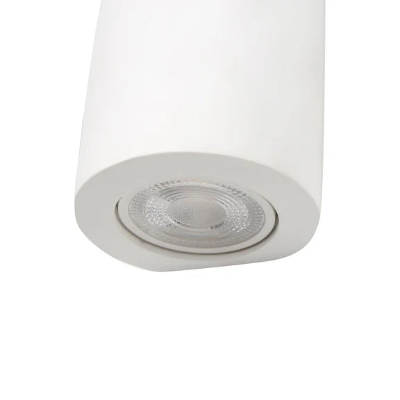 Onyx 2 Light Plaster Up & Down Wall Light White - LL002WL015