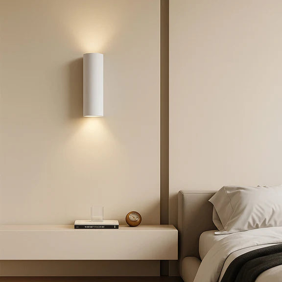 Onyx 2 Light Plaster Up & Down Wall Light White - LL002WL015