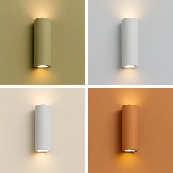 Onyx 2 Light Plaster Up & Down Wall Light White - LL002WL015