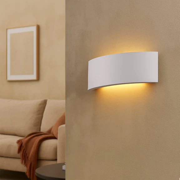 Kavik Plaster Up & Down Wall Light White - LL002WL016