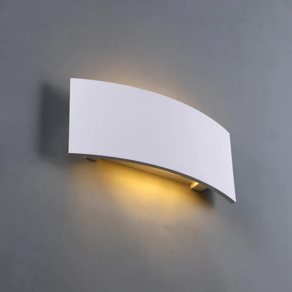 Kavik Plaster Up & Down Wall Light White - LL002WL016