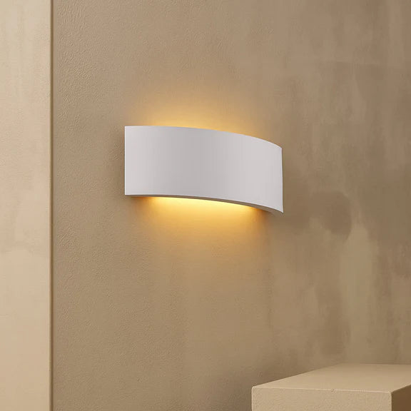 Kavik Plaster Up & Down Wall Light White - LL002WL016