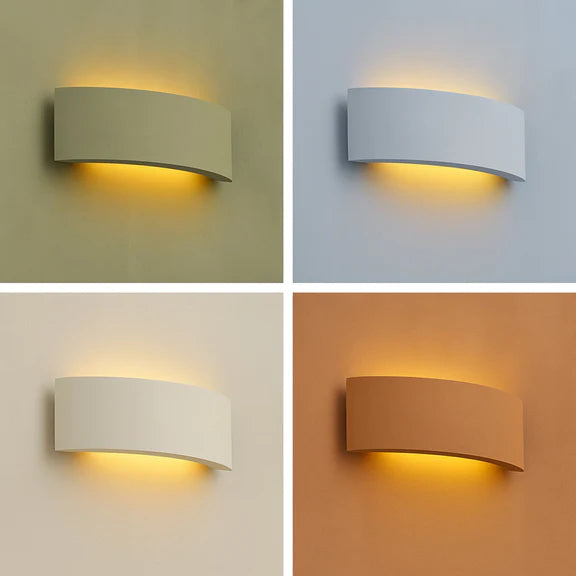 Kavik Plaster Up & Down Wall Light White - LL002WL016